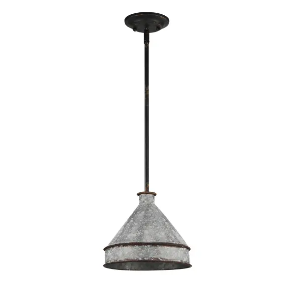 Jasper One Light Pendant in Antique Black Iron - Image 3