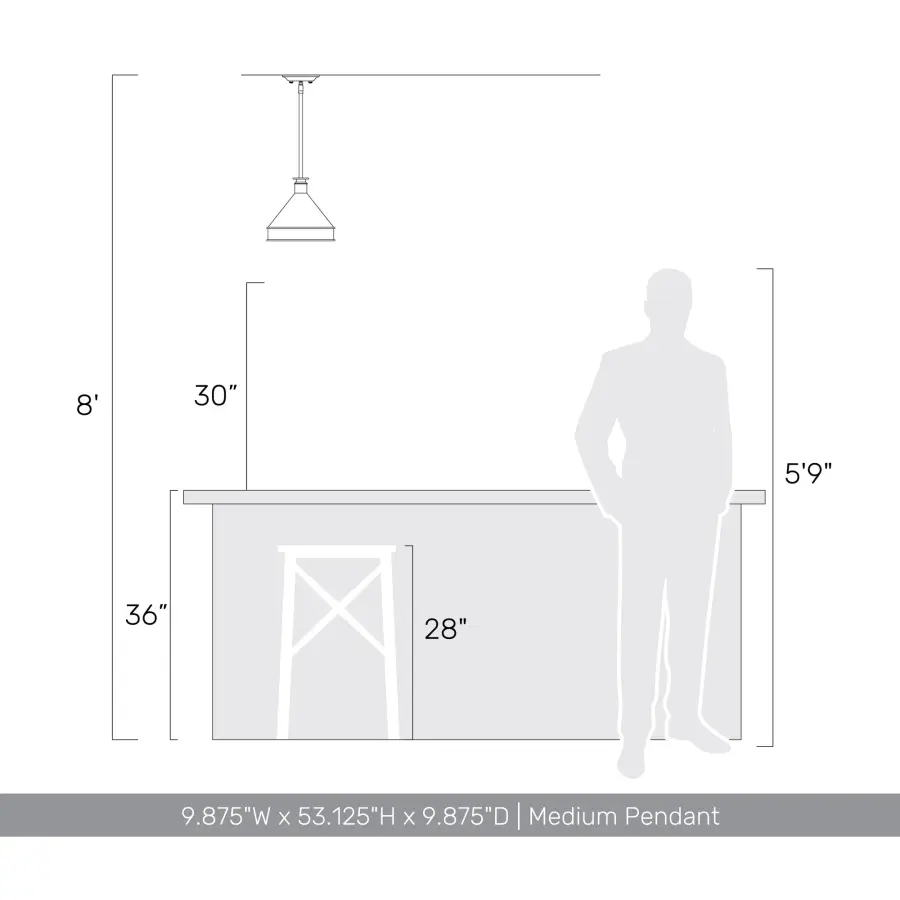 Jasper One Light Pendant in Antique Black Iron - Image 7