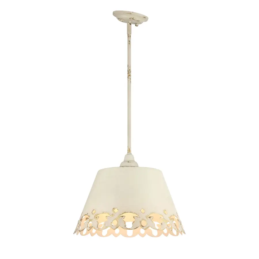 Eloise Three Light Pendant in Antique Ivory - Image 5