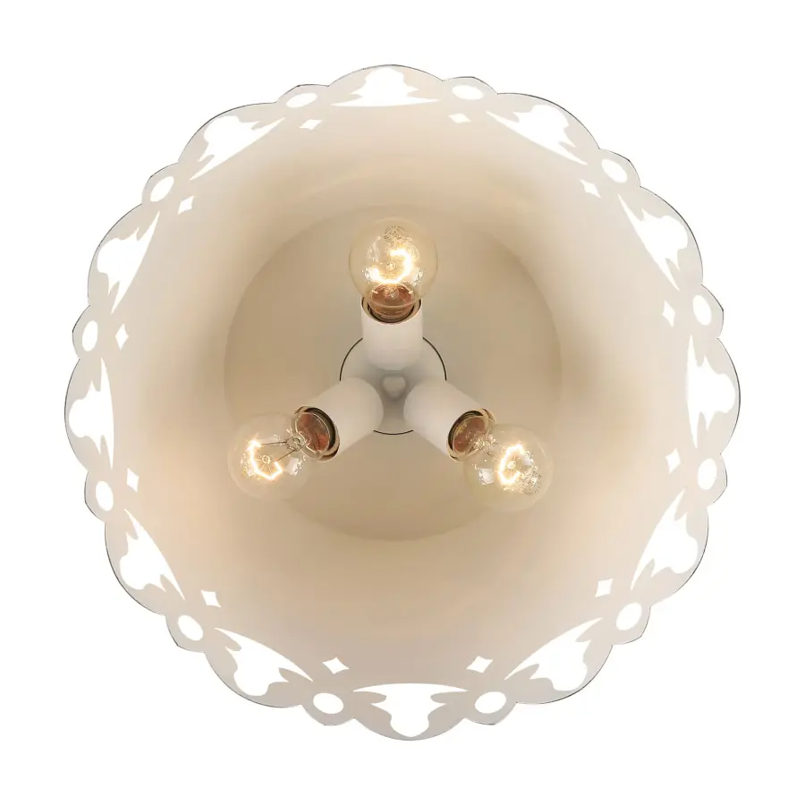 Eloise Three Light Pendant in Antique Ivory - Image 6