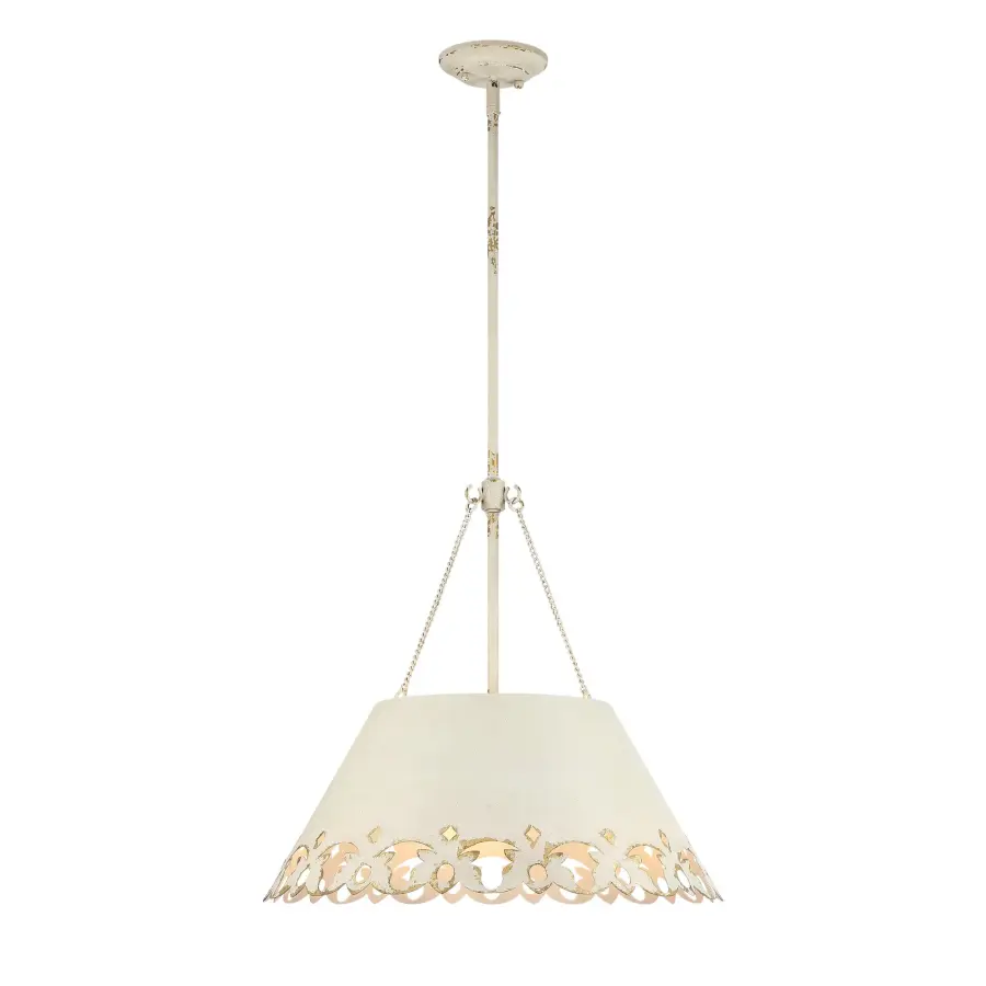 Eloise Five Light Pendant in Antique Ivory - Image 2