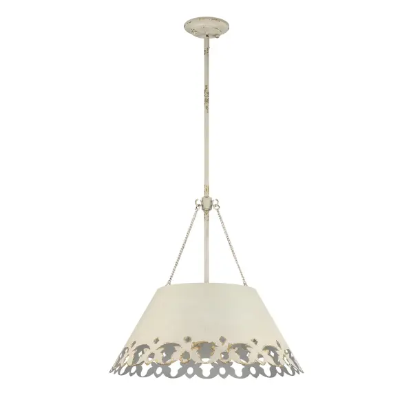 Eloise Five Light Pendant in Antique Ivory - Image 3
