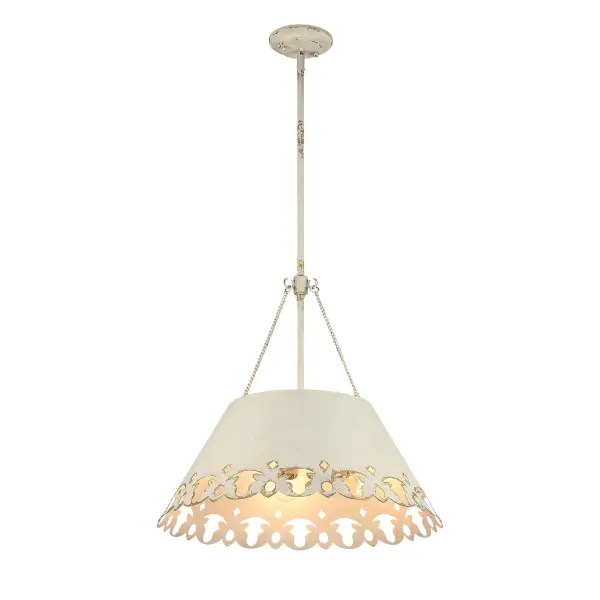 Eloise Five Light Pendant in Antique Ivory - Image 4