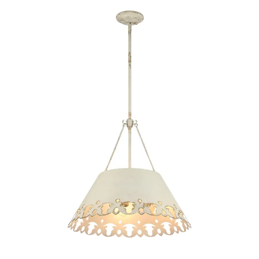 Eloise Five Light Pendant in Antique Ivory - Image 4