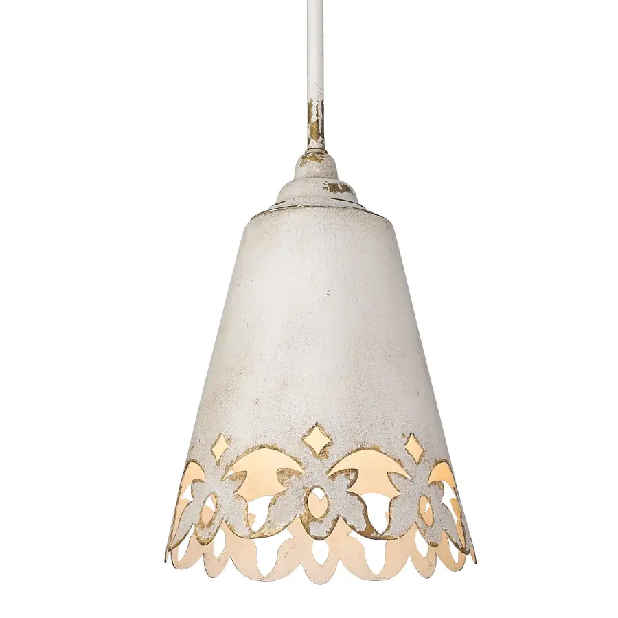Eloise One Light Pendant in Antique Ivory - Image 1