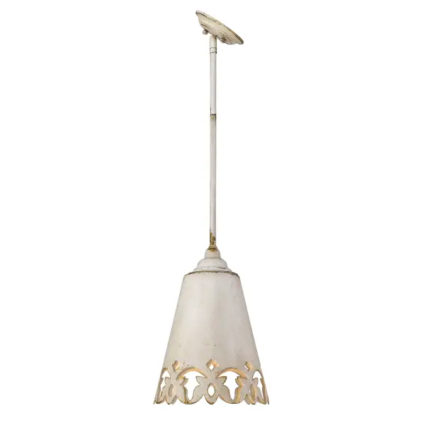 Eloise One Light Pendant in Antique Ivory - Image 3