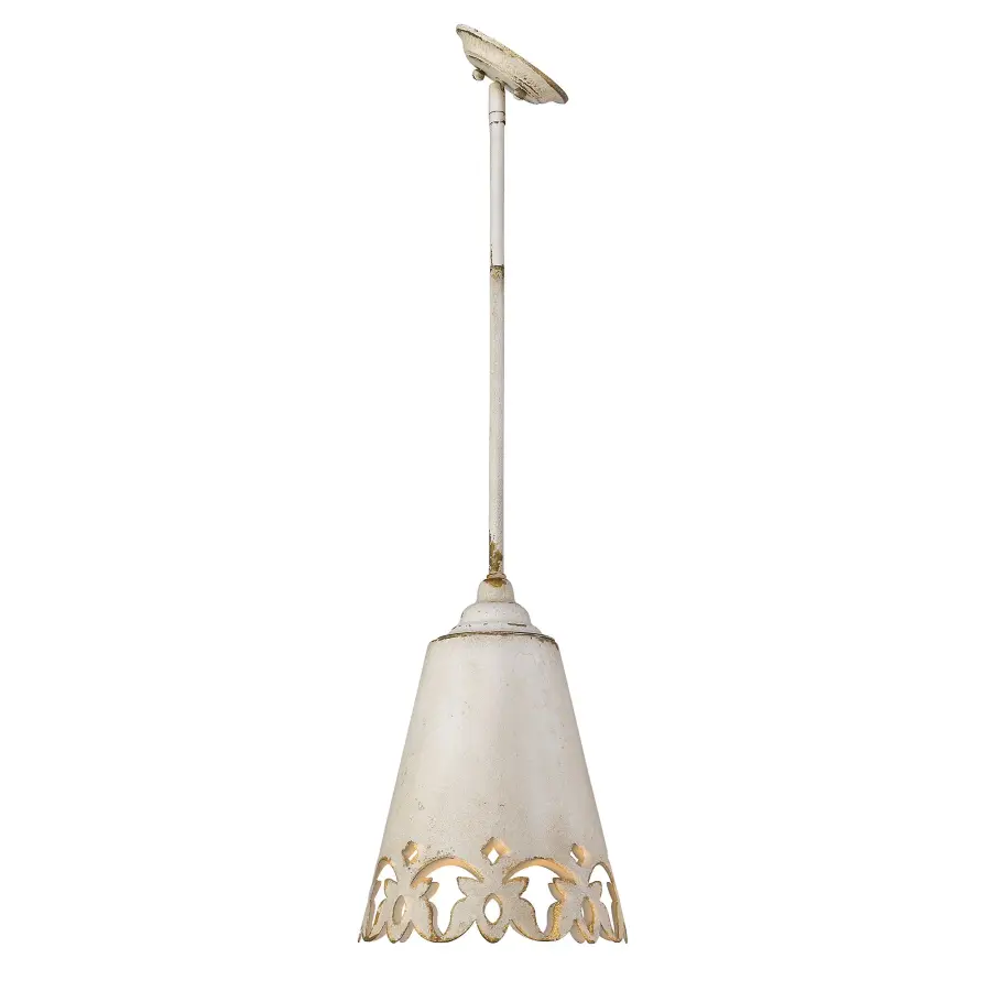 Eloise One Light Pendant in Antique Ivory - Image 3