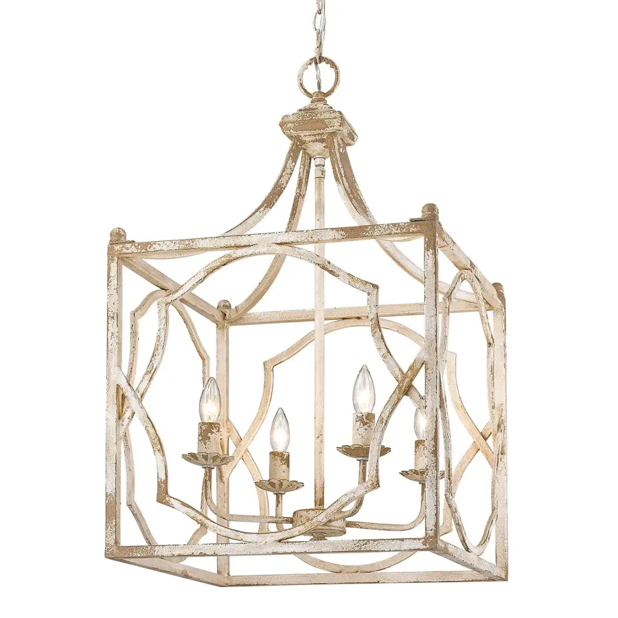 Laurent Four Light Pendant in Antique Ivory - Image 1