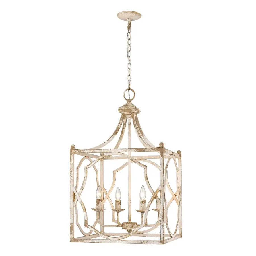 Laurent Four Light Pendant in Antique Ivory - Image 2