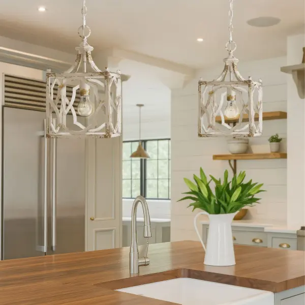 Laurent One Light Pendant in Antique Ivory - Image 7