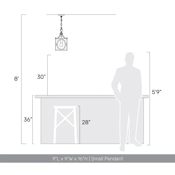 Laurent One Light Pendant in Antique Ivory - Image 8