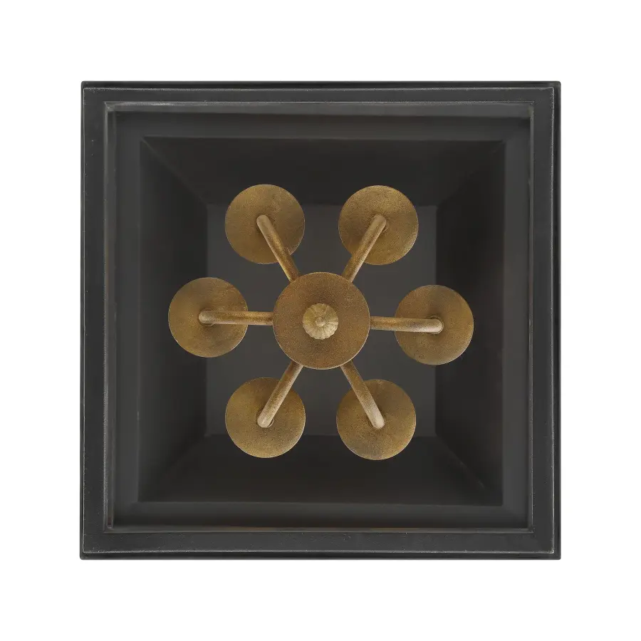 Golden Lighting Christoff 6-Light Pendant in Antique Black Iron - Image 2
