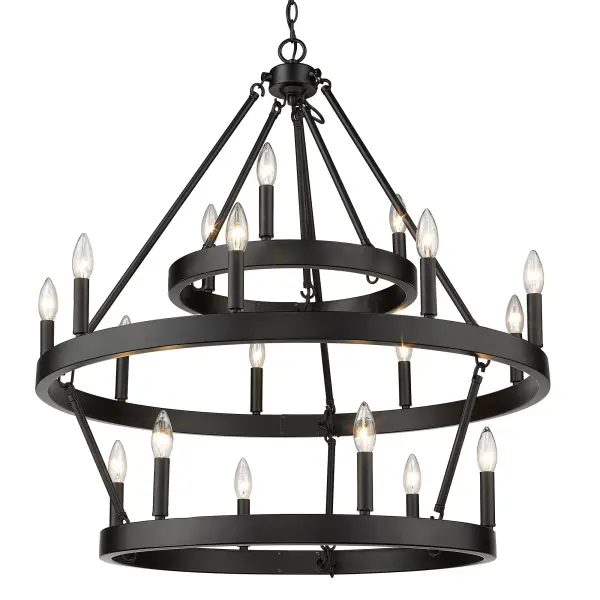 Dramatic 18-Light Statement Piece with Timeless Transitional Design - Image 1