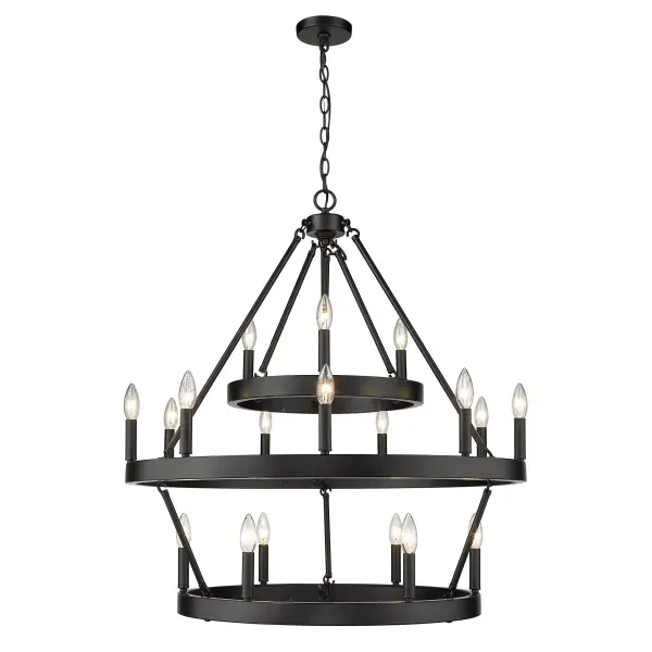 Dramatic 18-Light Statement Piece with Timeless Transitional Design - Image 2