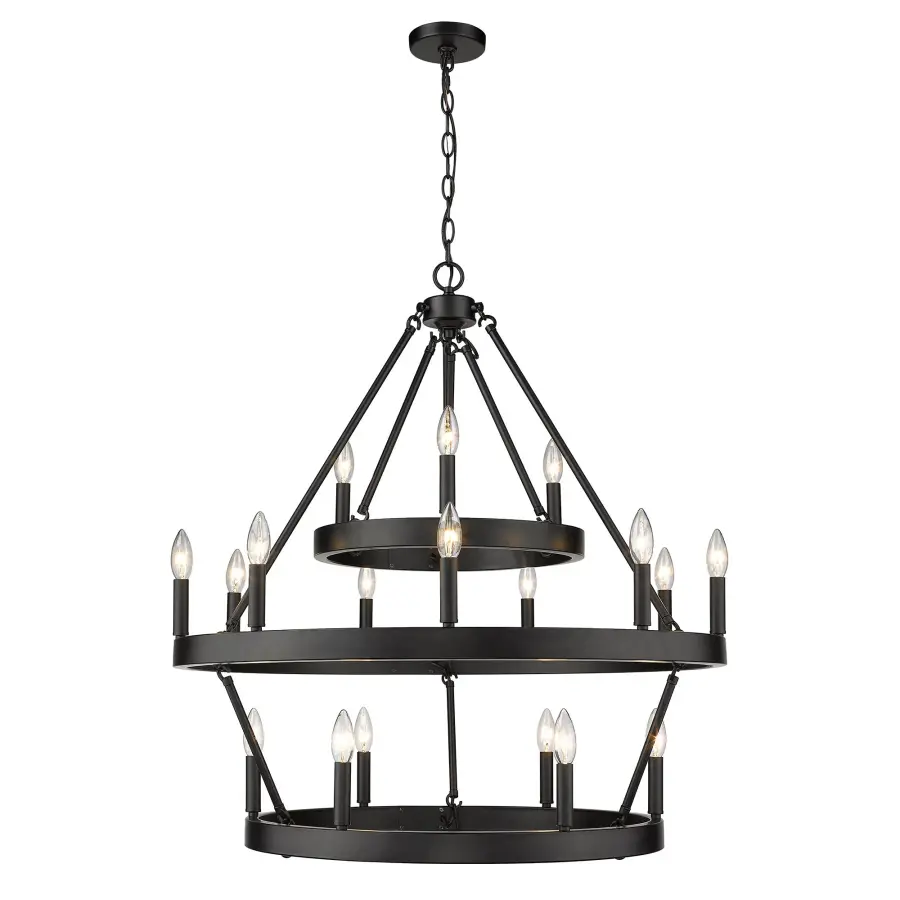 Dramatic 18-Light Statement Piece with Timeless Transitional Design - Image 2
