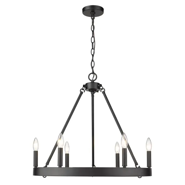 Sophisticated Open-Frame Chandelier with Versatile Transitional Design - Image 2