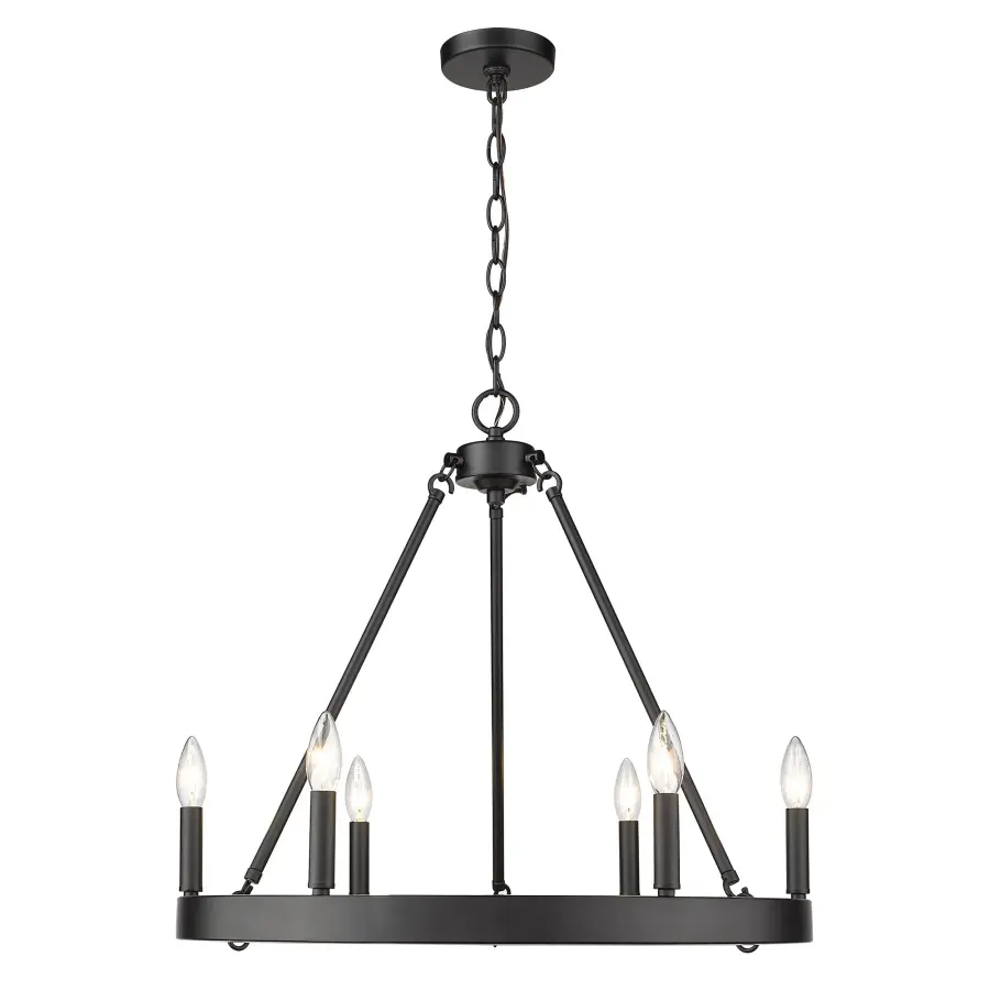 Sophisticated Open-Frame Chandelier with Versatile Transitional Design - Image 2
