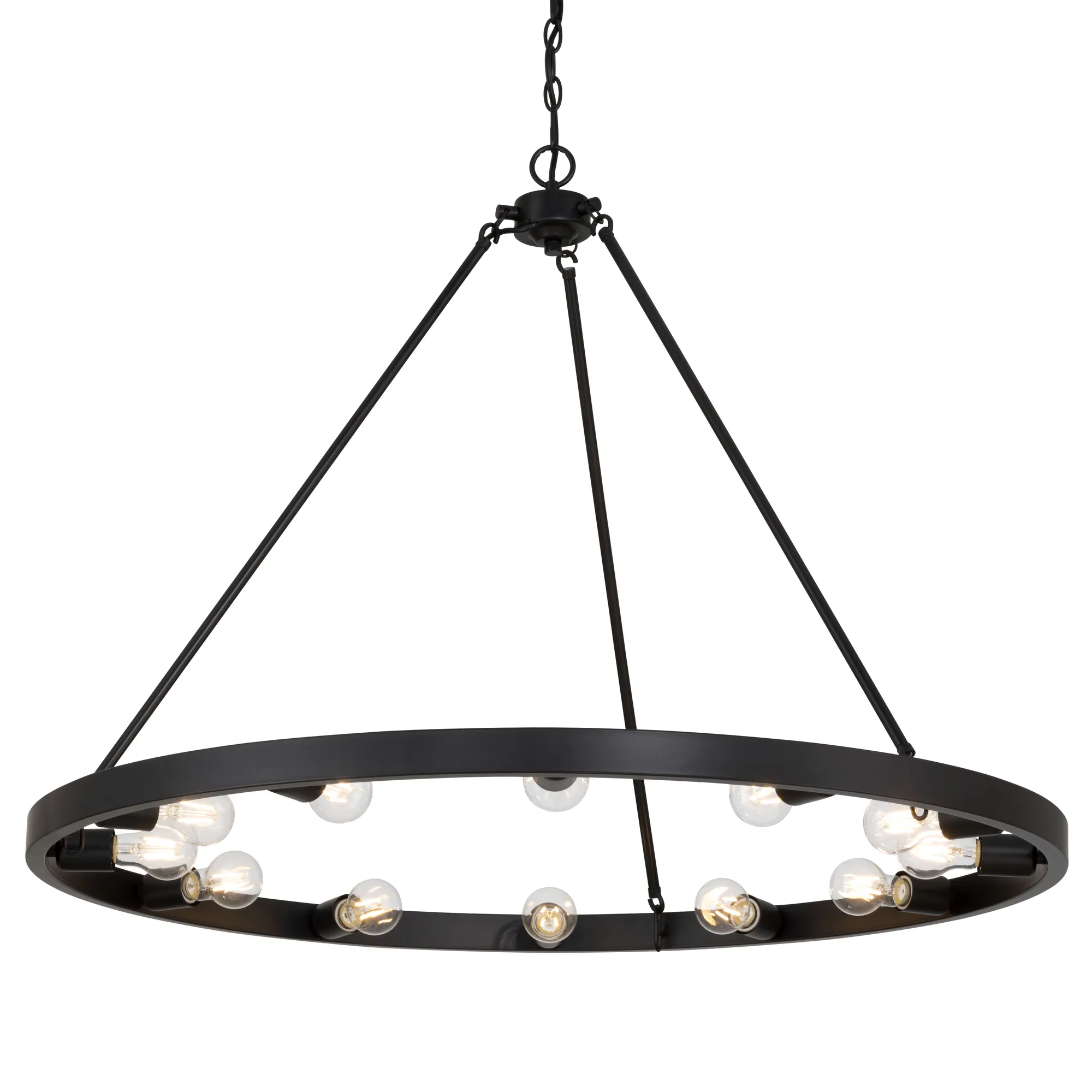 Castile 12 Light Chandelier in Matte Black