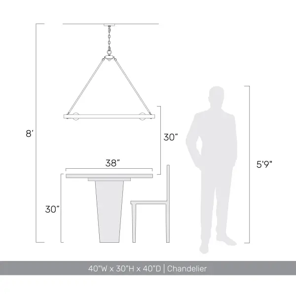 Castile 12-Light Chandelier in Matte Black - Image 9