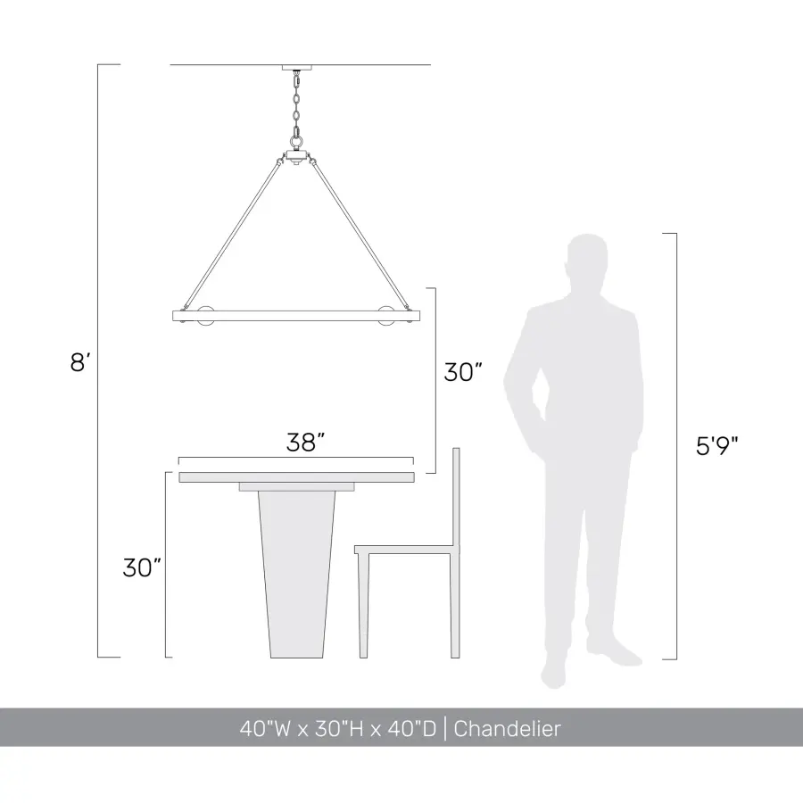 Castile 12-Light Chandelier in Matte Black - Image 9