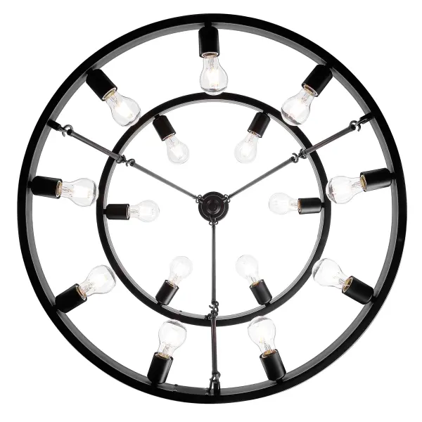 Golden Lighting Castile 15-Light Two-Tier Chandelier in Matte Black - Image 3