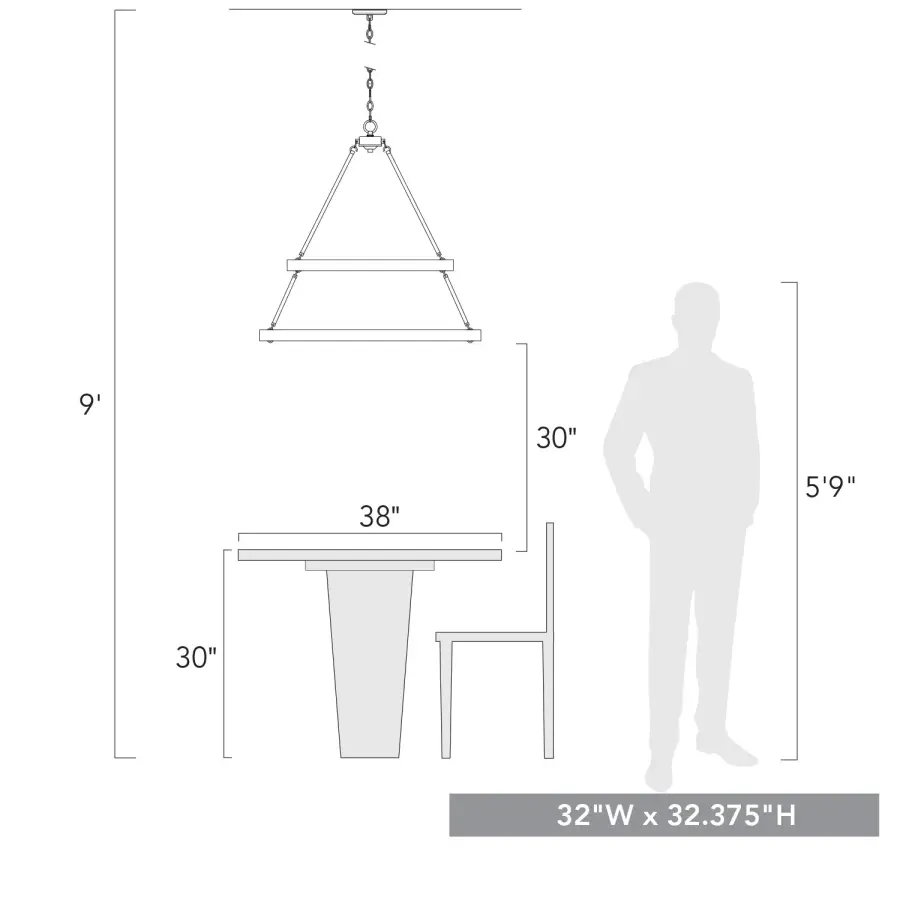 Golden Lighting Castile 15-Light Two-Tier Chandelier in Matte Black - Image 5