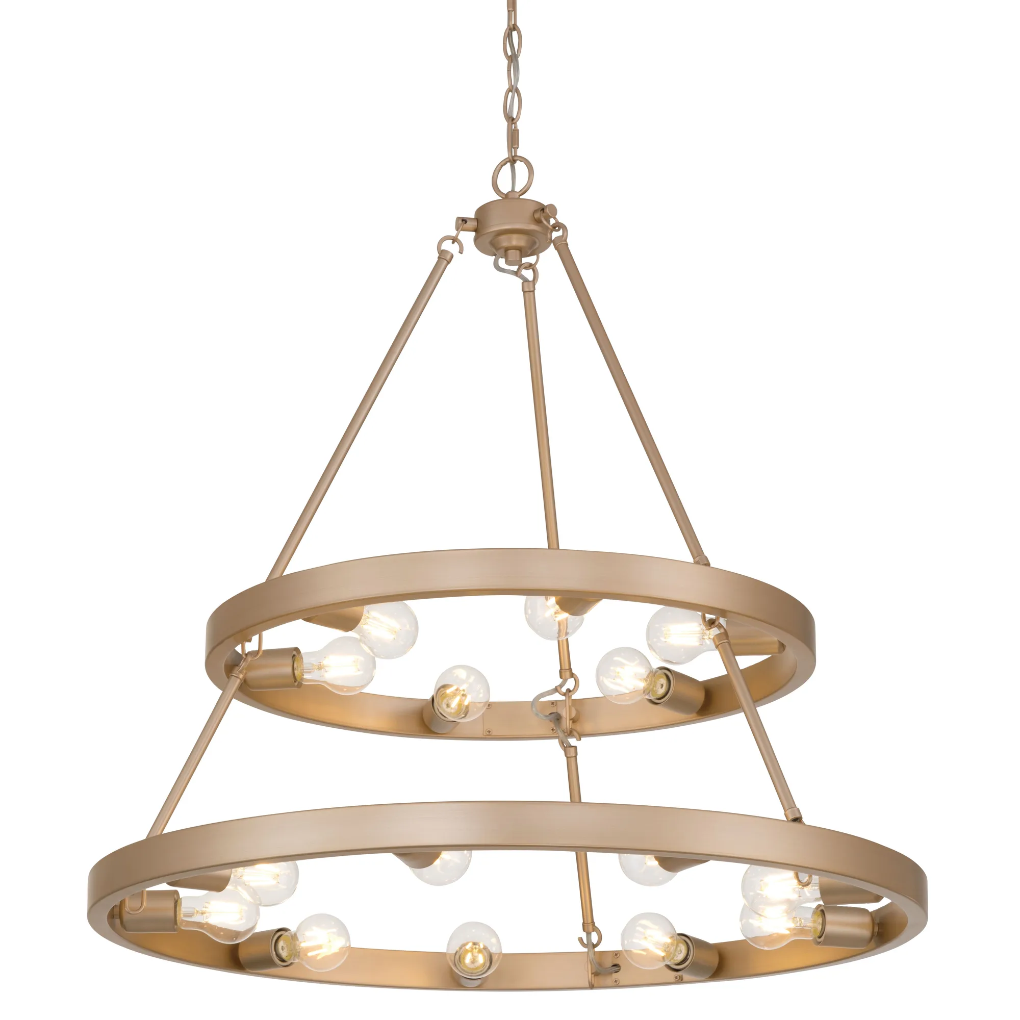Castile 15 Light Chandelier in French Gold