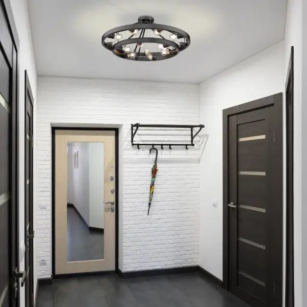 Golden Lighting Castile 15-Light Semi-Flush Mount in Matte Black - Image 5