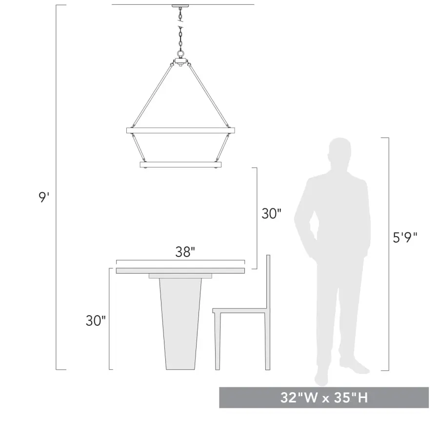 Golden Lighting Castile 15-Light Two-Tier Chandelier in Matte Black - Image 5