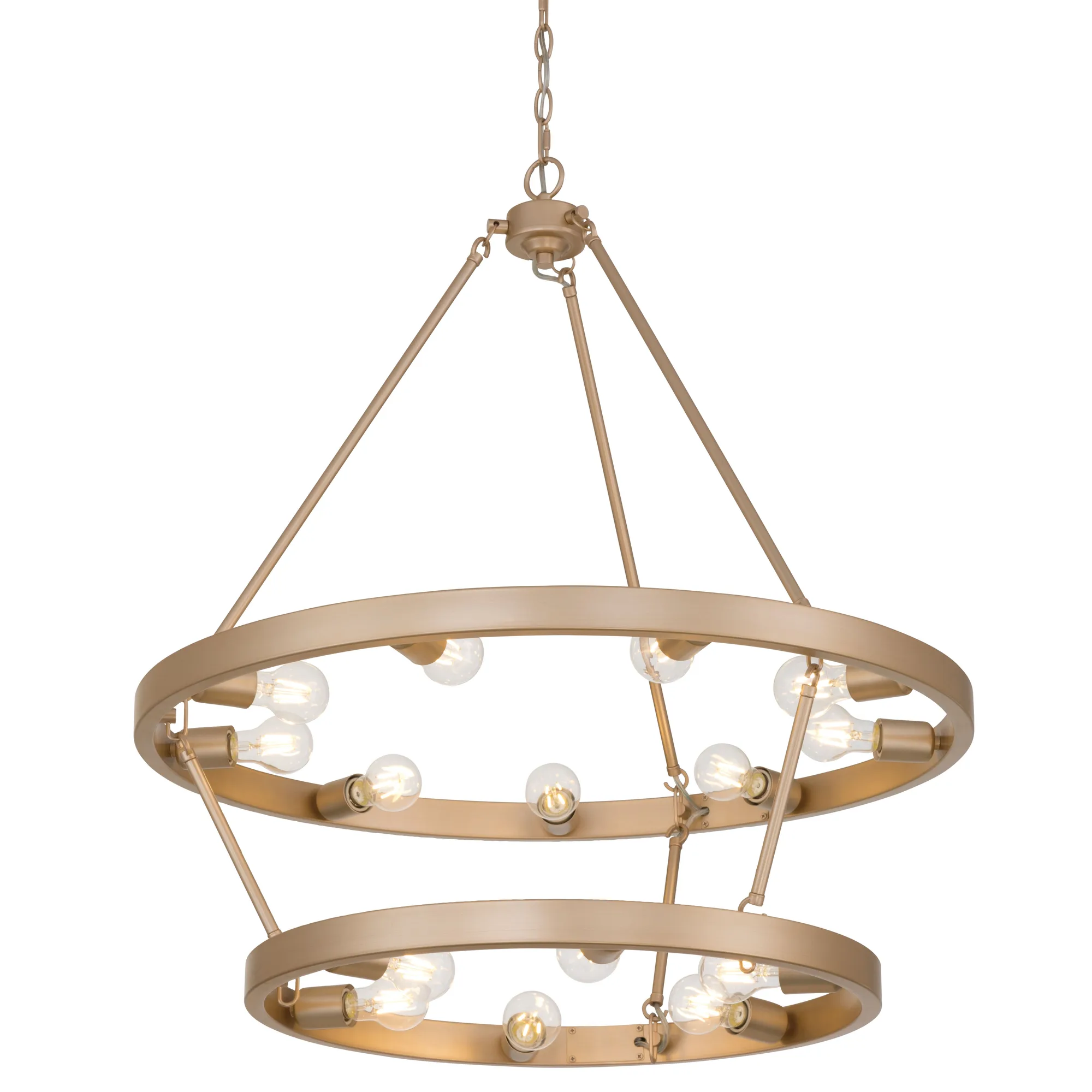 Castile 15 Light Chandelier in French Gold