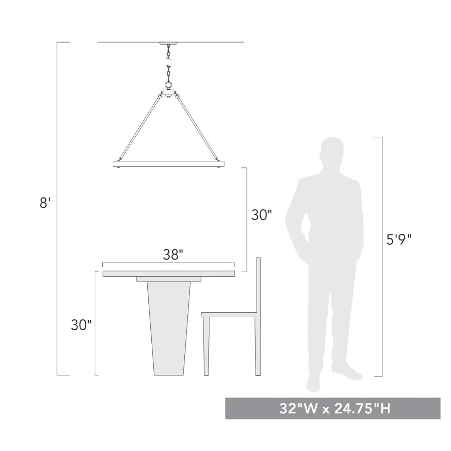 Golden Lighting Castile 9-Light Chandelier in Matte Black - Image 5