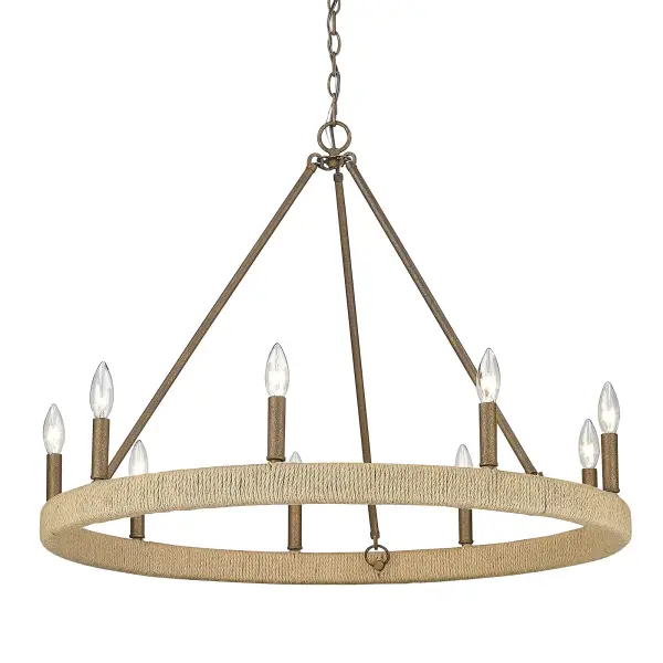Yates 9-Light Chandelier in Burnished Chestnut - Image 3