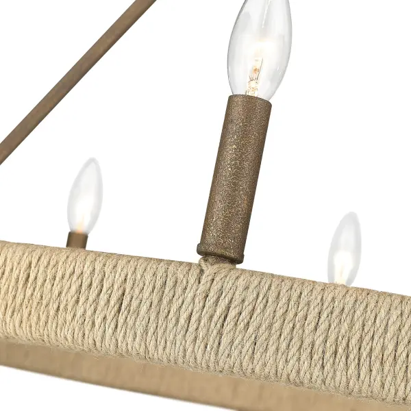 Yates 9-Light Chandelier in Burnished Chestnut - Image 4