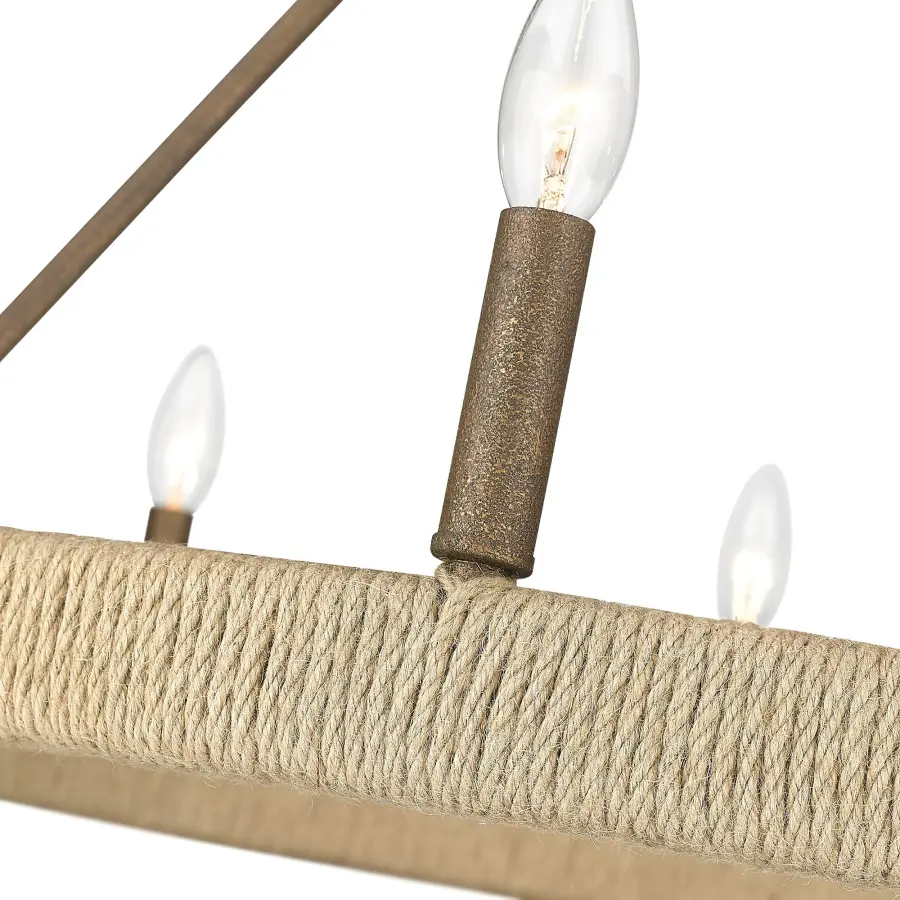 Yates 9-Light Chandelier in Burnished Chestnut - Image 4