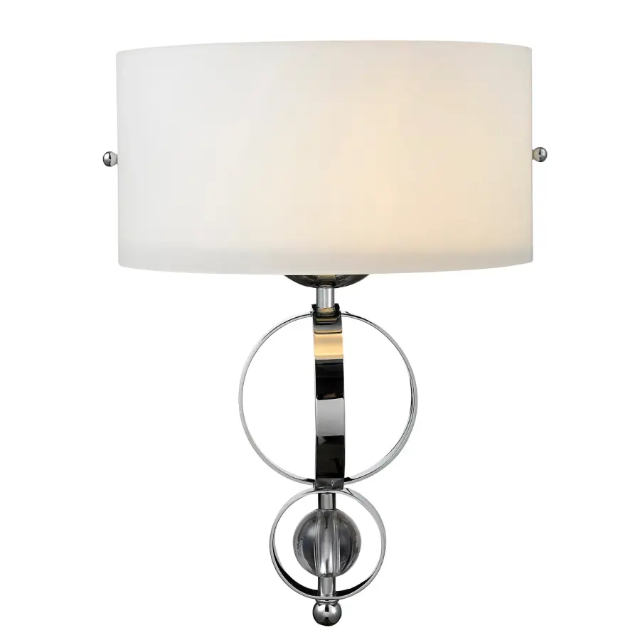 Golden Lighting Cerchi 1-Light Wall Sconce in Chrome - Image 1