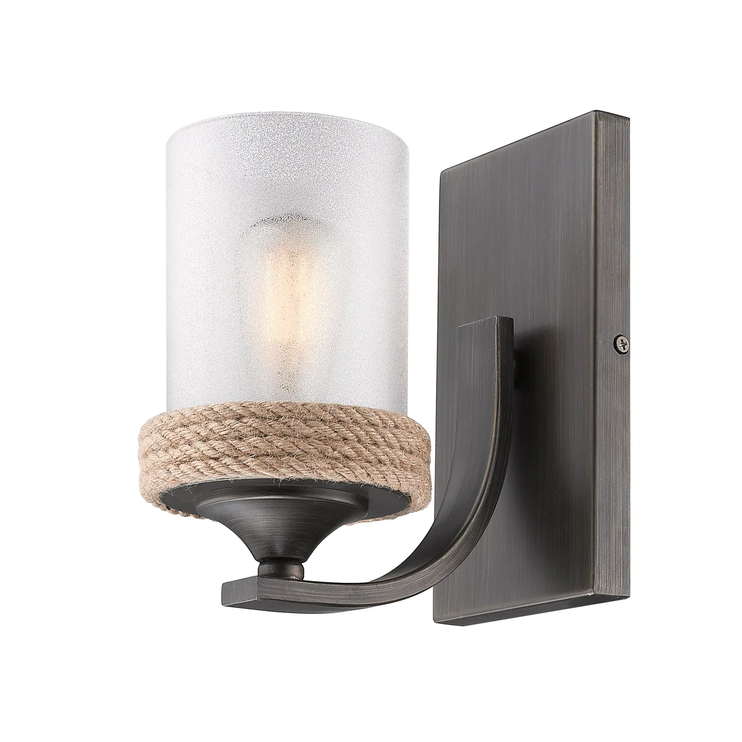 Chatham One Light Wall Sconce in Gunmetal Bronze