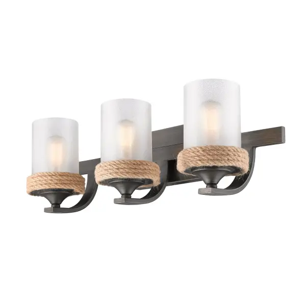 Chatham 3-Light Vanity Light in Gunmetal Bronze - Image 3