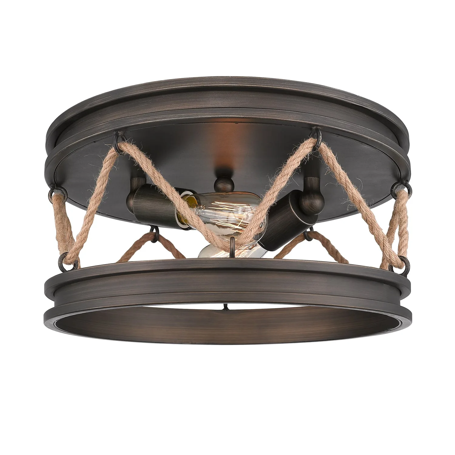 Chatham Two Light Flush Mount in Gunmetal Bronze