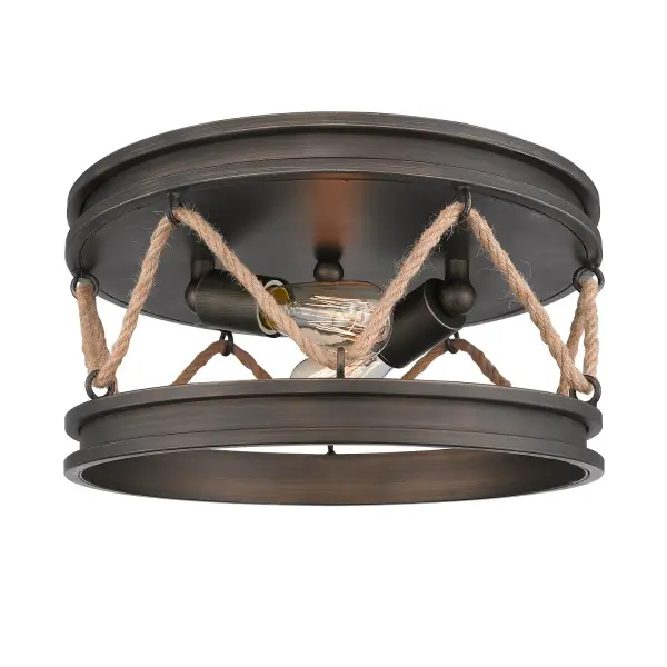 Chatham Two Light Flush Mount in Gunmetal Bronze - Image 1