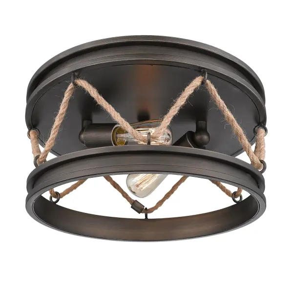Chatham Two Light Flush Mount in Gunmetal Bronze - Image 2