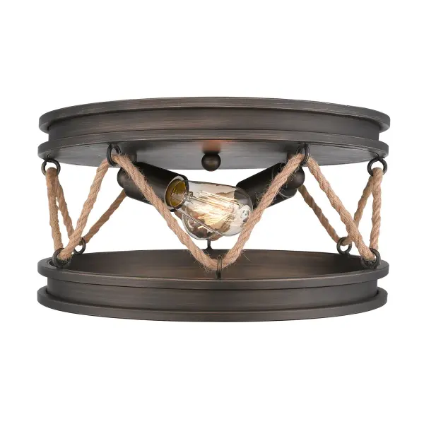 Chatham Two Light Flush Mount in Gunmetal Bronze - Image 3