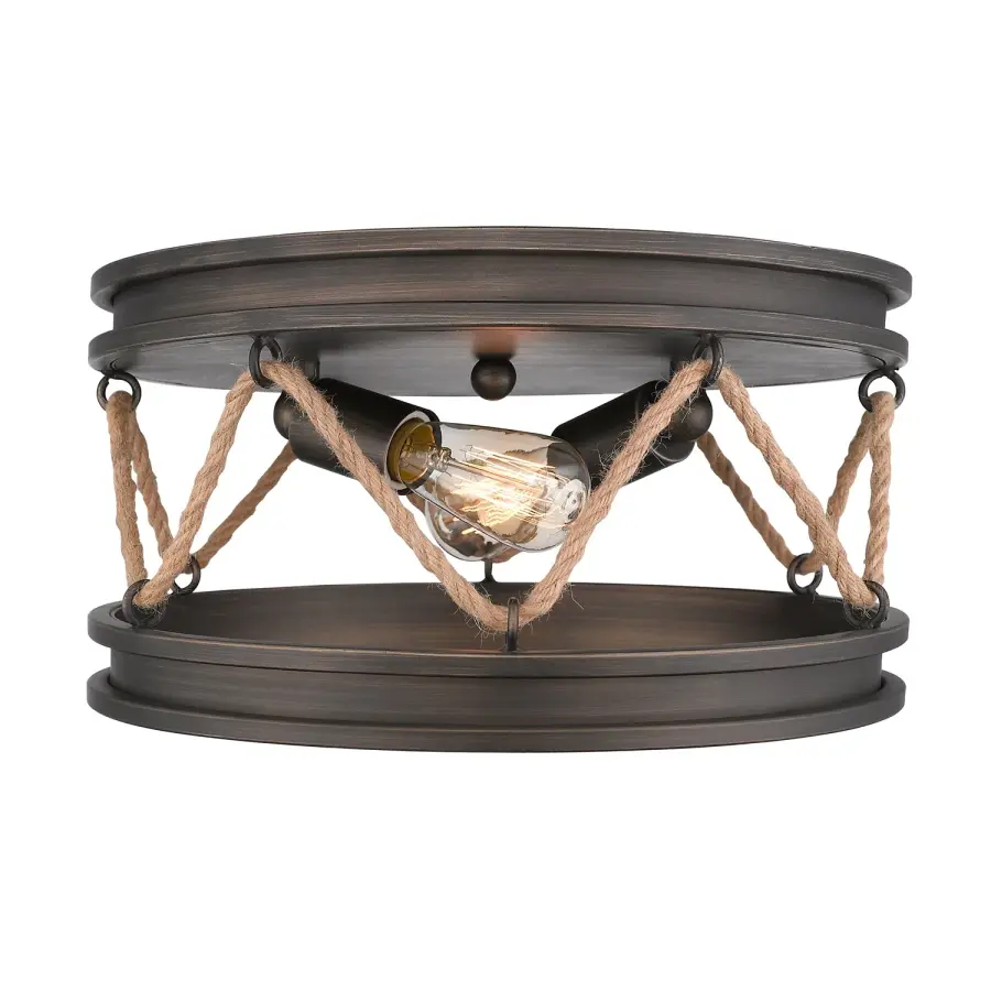 Chatham Two Light Flush Mount in Gunmetal Bronze - Image 3