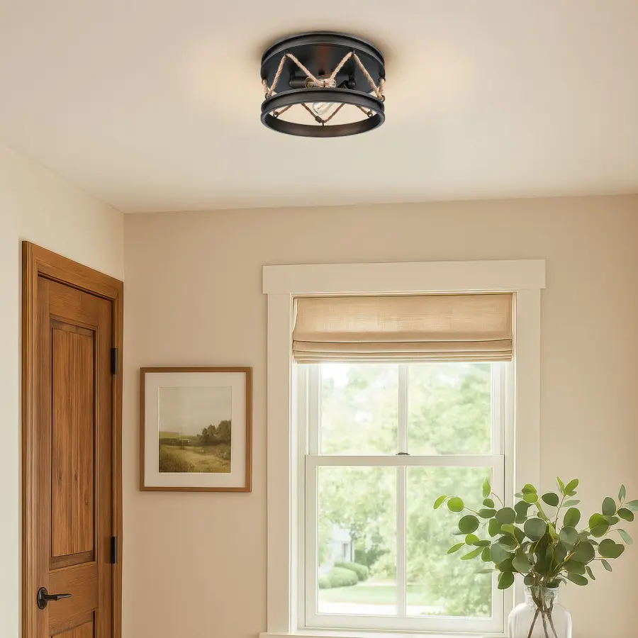 Chatham Two Light Flush Mount in Gunmetal Bronze - Image 4