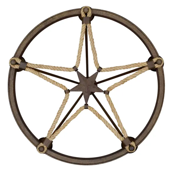 Stokes Five Light Chandelier in Dark Rust - Image 4