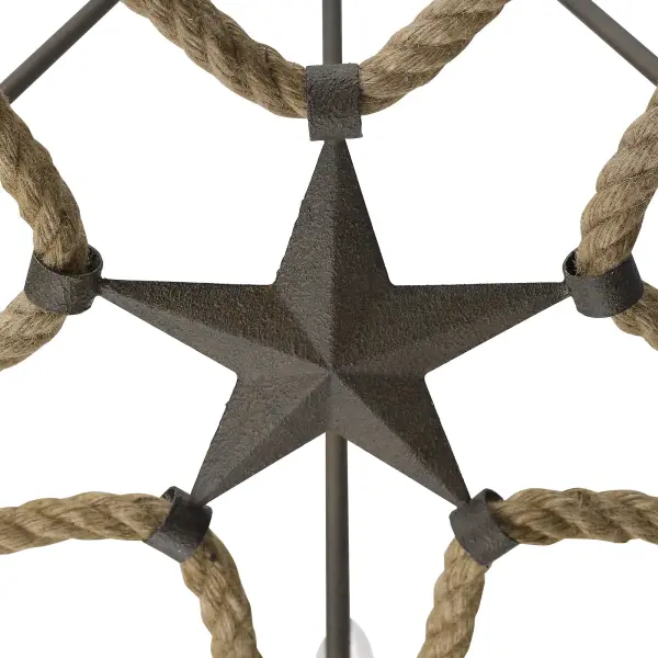 Stokes Five Light Chandelier in Dark Rust - Image 5