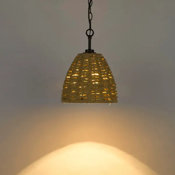 Golden Lighting Hathaway 1-Light Pendant in Matte Black - Image 4