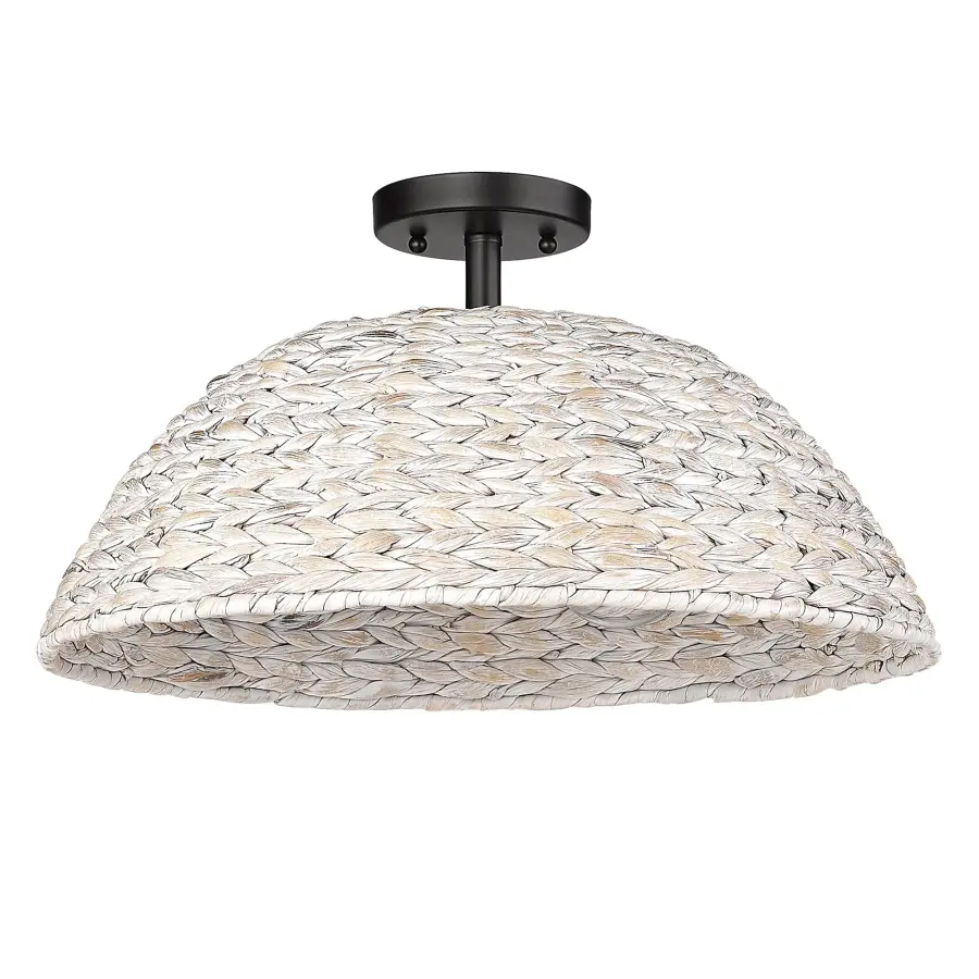 Golden Lighting Rue 3-Light Semi-Flush Mount - Image 2