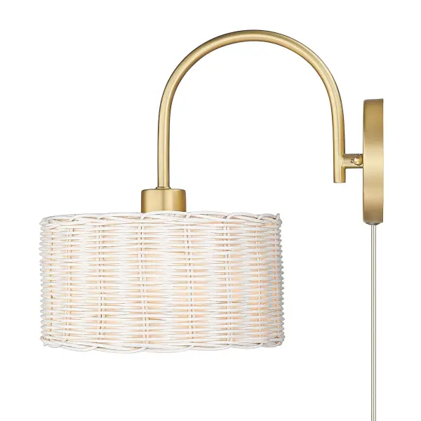 Golden Lighting Erma 1-Light Wall Sconce in Brushed Champagne Brass - Image 4
