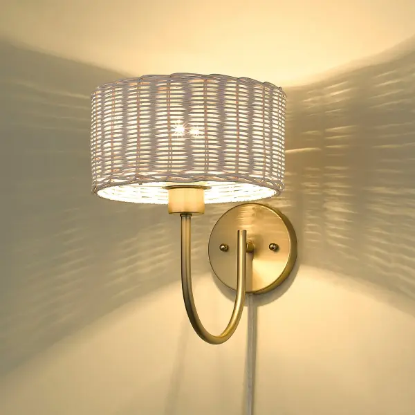 Golden Lighting Erma 1-Light Wall Sconce in Brushed Champagne Brass - Image 5