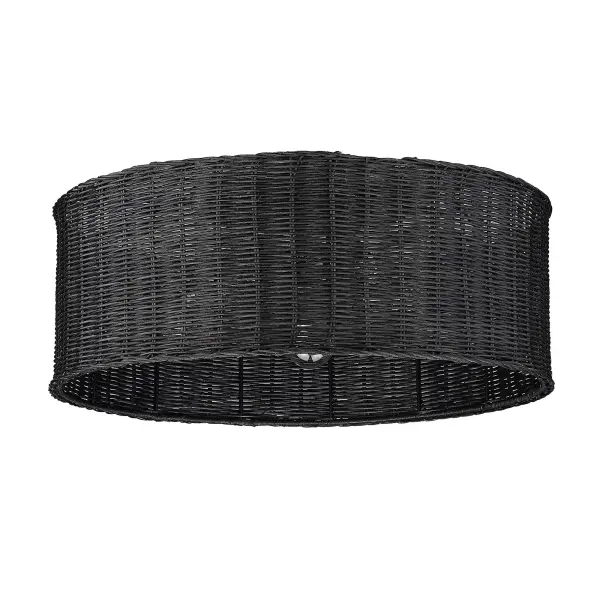 Golden Lighting Erma 5-Light Flush Mount in Matte Black - Image 3